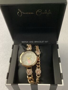 Alexis Bendal Gold-Tone Watch and Bracelet Set (In a Jessica Carlyle Box)